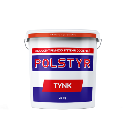 Wiaderko tynku Polstyr 25 kg do nakładania natryskowego