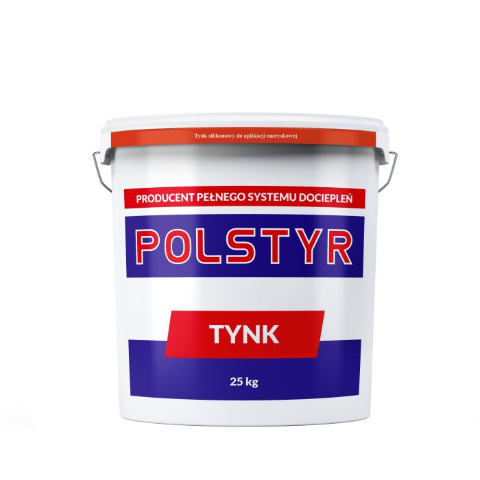 Wiaderko tynku Polstyr 25 kg do nakładania natryskowego